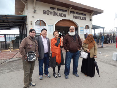 Some of the members of my tour group during our visit to Princes’ Islands.