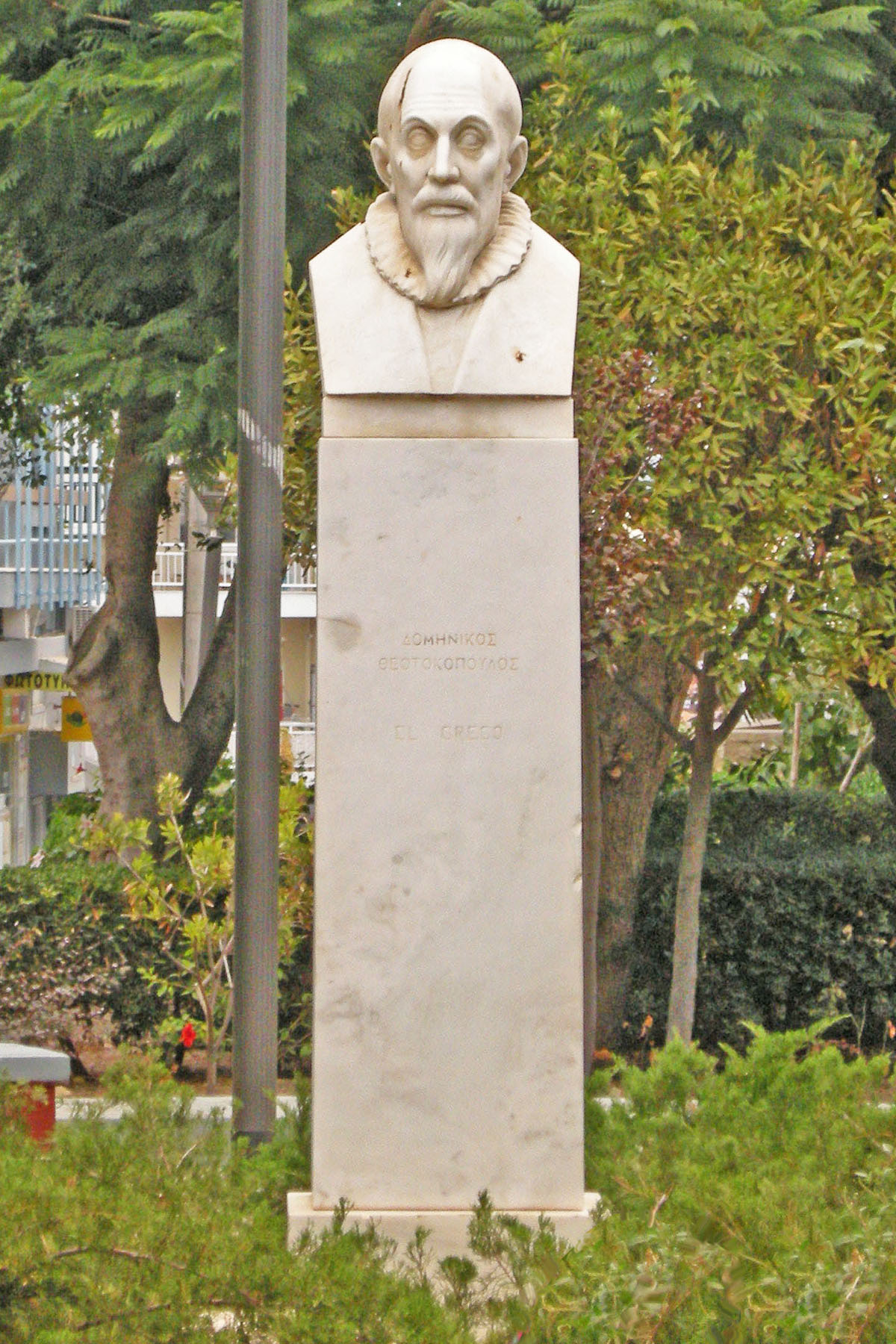 Bust of El Greco, Heraklion, Crete (Greece)