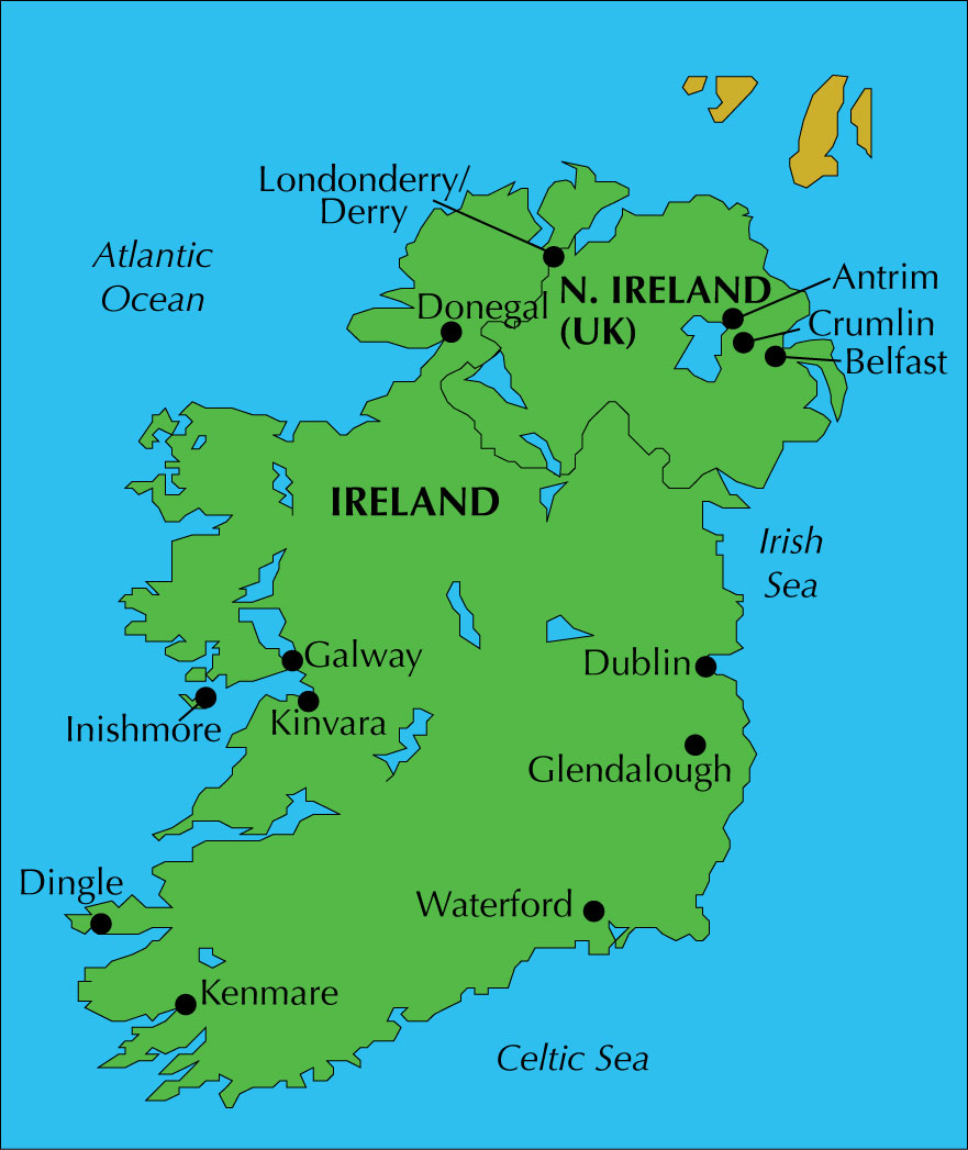 Emerald Isle Ireland Map Sites To See On A Second Trip To The Emerald Isle - Travel And Aviation