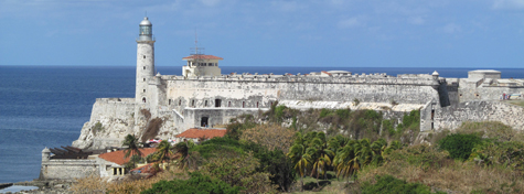 Cubaoutings - The Parque Historico Militar encompasses two of Havana's  famous fortresses: the Castillo de los Tres Reyes del Morro, also known as El  Morro, and Fortaleza de San Carlos de la