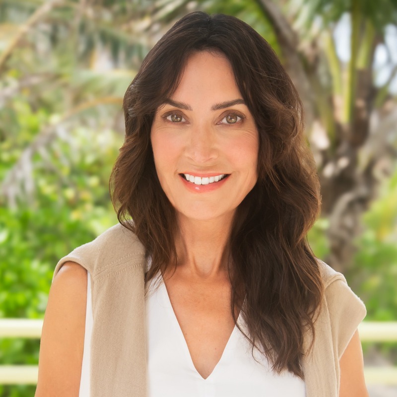 woman with long brown hair