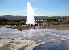 Iceland’s easy stopovers and dramatic scenery — like the geothermal field that’s home to Geysir on the Golden Circle — have quadrupled the number of tourists to the island since 2010.