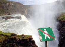 Icelandic waterfall could be fatal.