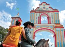 April Fair is a time for both men and women to show off their traditional Sevillian clothing. Photo by Rick Steves