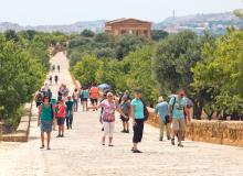 Some of the best-preserved buildings from antiquity are found in Agrigento’s Valley of the Temples, an ensemble of ancient Greek temples built 2,500 years ago. Photo by Dominic Arizona Bonuccelli