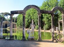 At his villa in Tivoli, Emperor Hadrian re-created architectural styles and statuary from across his vast empire. Photo by Suzanne Kotz