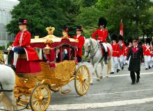 Parades at Tivoli Gardens in Copenhagen are inspired by traditional Danish culture — and children are even part of the pageantry. Photo by Rick Steves