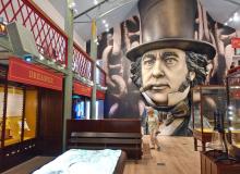 An exhibit at the SS <i>Great Britain</i> celebrates the engineering genius Isambard Kingdom Brunel, who designed the historic passenger ship. Photo by Rick Steves