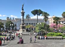 Quito’s Plaza Grande on a Saturday afternoon. Photo by Stephen Addison, Jr. 