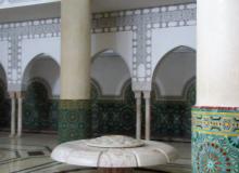 Ablution area in the lower level of the Hassan II Mosque — Casablanca. Photos by Stephen Addison