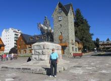 Marv Feldman standing outside Bariloche’s Centro Civico.