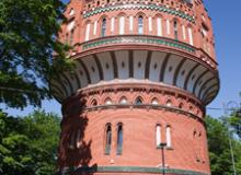 Dating from 1900, this water tower sits above the Old Town in Bydgoszcz, Poland. It once provided water to the city’s upper terrace, but today it’s a museum and visitors can tour its observation gallery at the top. Photo: ©rognar/123rf.com