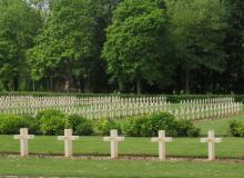 Only a small number of the thousands of crosses at the National War Cemetery in Ablain-Saint-Nazaire.