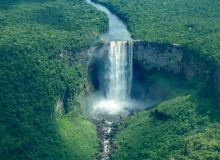 Kaieteur Falls from the plane — Guyana. Photos by Susan Dailey