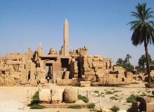 At the Karnak Temple Complex, near Luxor.