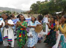 Women at the Ashenda Festival in Yeha.