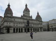 View of María Pita Square in A Coruña.