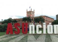 View of Asunción’s Government Palace, which houses the office of the president of Paraguay.