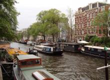 Houseboats in the Jordaan area of Amsterdam. Photo: Hill