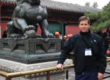 Erik Illi at the Summer Palace in Beijing.