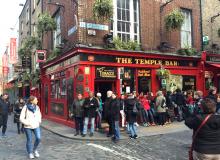 The very popular Temple Bar Pub in Dublin.