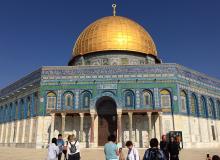 The Dome of the Rock in Jerusalem.