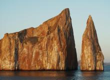 'Kicker Rock,' in the Pacific near the Galápagos Islands (March 14, 2020).  Photos by John Leach