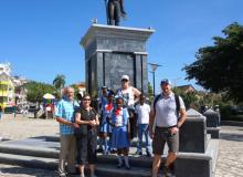 The Leisner family in Haiti.