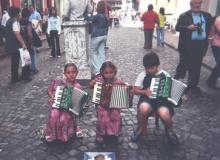 Child musicians in Plaza Dorrego — Buenos Aires, Argentina, December 2005. Photo by Marsha Mittman