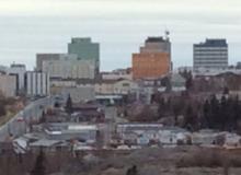 Skyline of Yellowknife. Photos by Grant Oerding