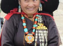 A woman in traditional Ladakhi dress. Photo by Esther Perica.