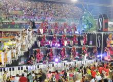 One of the samba-school floats we saw at the Sambadrome.