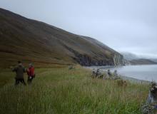 Touring Whale Bone Alley.