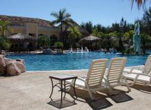 Large, free-form pool at La Ensenada Beach Resort & Convention Center in Tela, Honduras. Photos by Sandra Scott