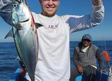 Grandson J.J. with his grand catch. Photos by Sandra Scott