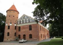 Raudonvaris Castle, west of Kaunas, Lithuania. 