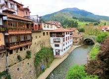 View of the village of Potes, Cantabria.