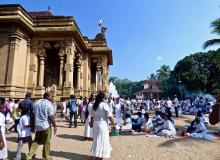 The Kelaniya Raja Maha Vihara temple in Colombo.