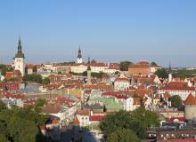 A view of Tallinn, the capial of Estonia.