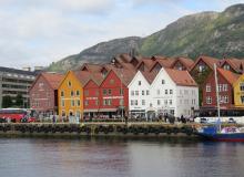 Bergen, Norway’s, famous painted wooden buildings are classified by UNESCO as a World Heritage Site.