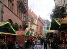 Rathausplatz Christmas market — Freiburg.