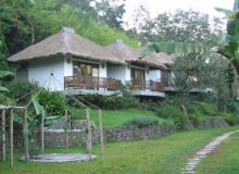 The villas at Kelimutu Eco Lodge in Moni, Flores, offered a straight-on view of 