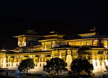 The Punakha Dzong, the second largest in Bhutan.