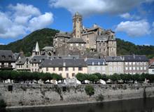 A view of Estaing, designated as one of The Most Beautiful Villages of France.