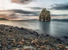 Hvítserkur, a basalt rock formation at Húnafjörður.