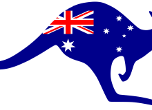 aussie kangaroo flag