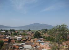 The view of Santa Fe de la Laguna from the Chapel of Cristo de la Roca.