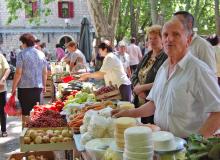 Farmers market in Nevesinje, Bosnia-Herzegovina. Photo by Rick Steves