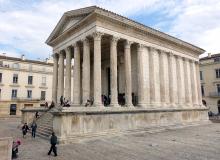 The ancient temple Maison Carrée is a well-preserved testament to Nîmes’ former glory as a regional capital of the Roman Empire. Photo by Rick Steves