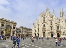 Milan’s main square and cathedral. Photo by Cameron Hewitt